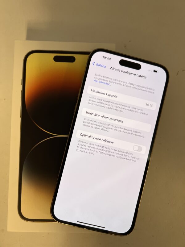 IPHONE 14 PRO MAX GOLD 128GB ZÁRUKA - STAV AKO NOVÝ